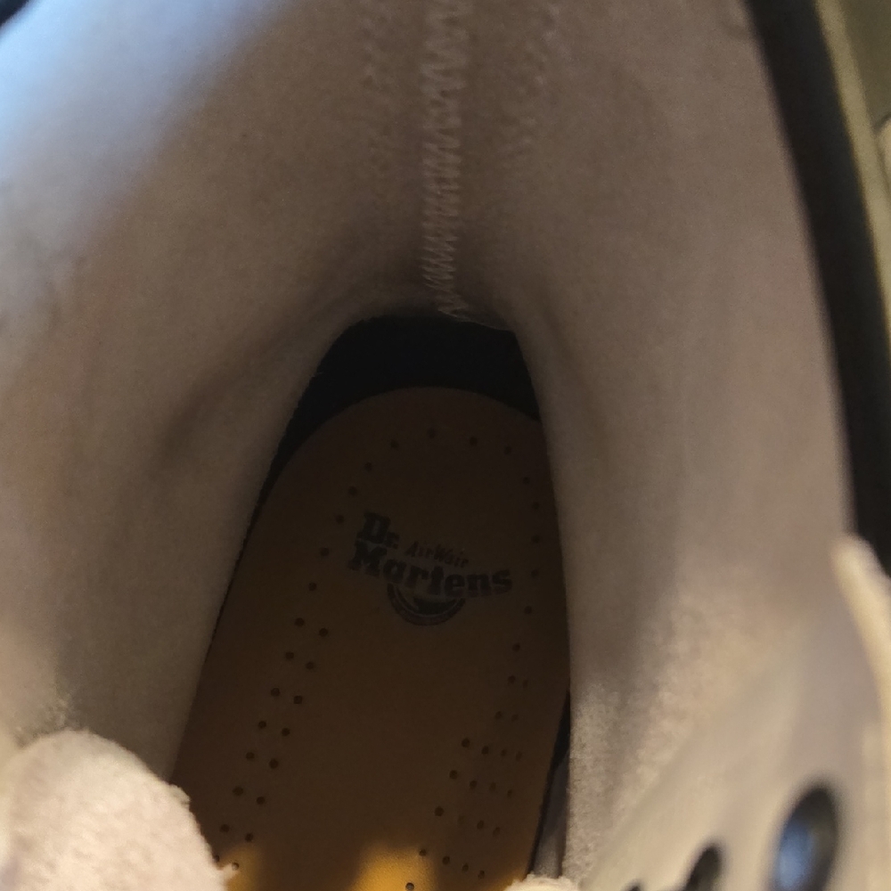 Dr. Martens White Boots with Black Accents - Picture 10 of 15